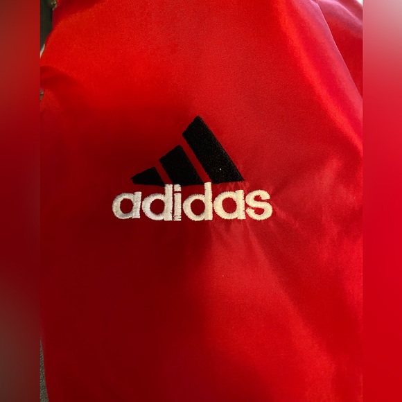 Adidas Reversible Hooded Jacket Vintage Red & Gray – Size Large - Picture 3 of 13